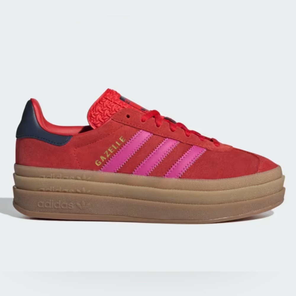 Adidas Gazelle Bold Red/Fuchsia/Indigo Sneakers Women’s Size 8.5
